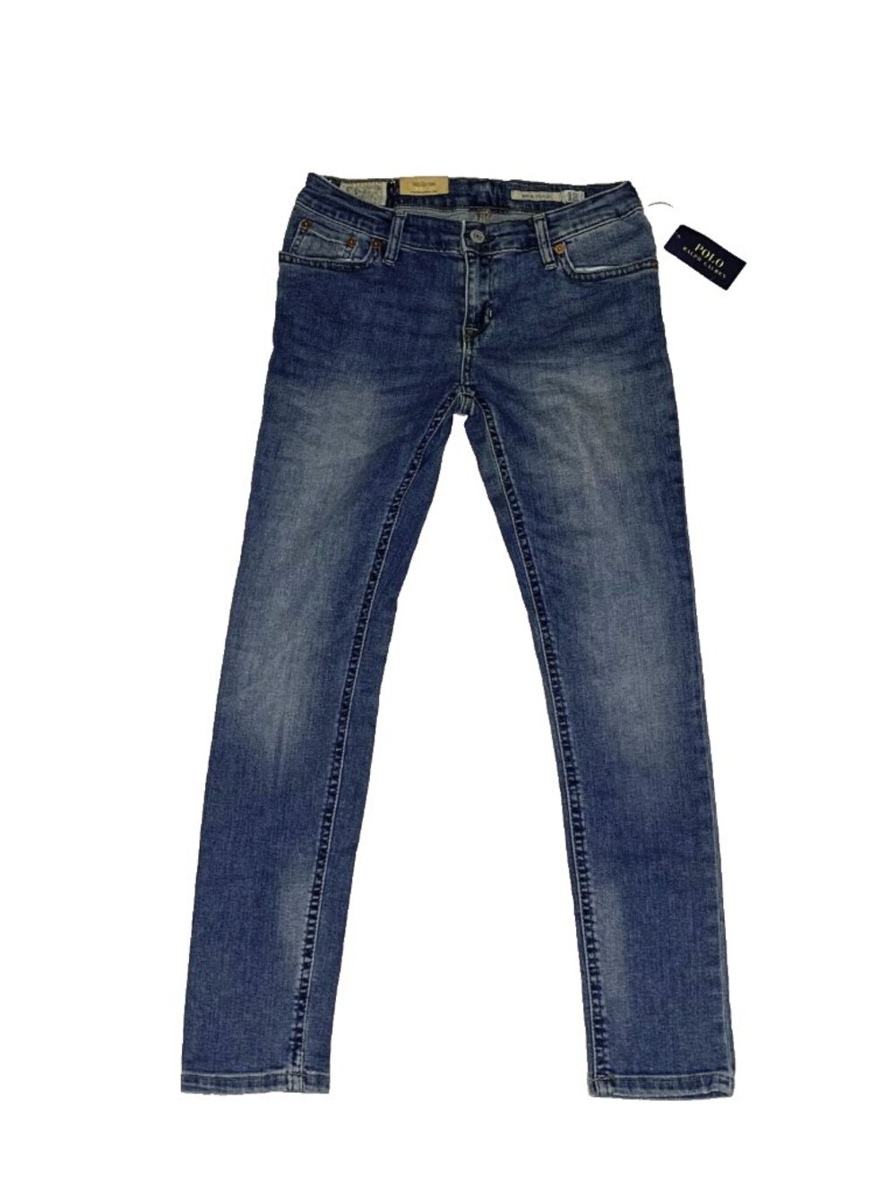 NWT Vintage Y2K Polo Ralph Lauren Bowery Jeans Low Rise Girls 12 Womens 0